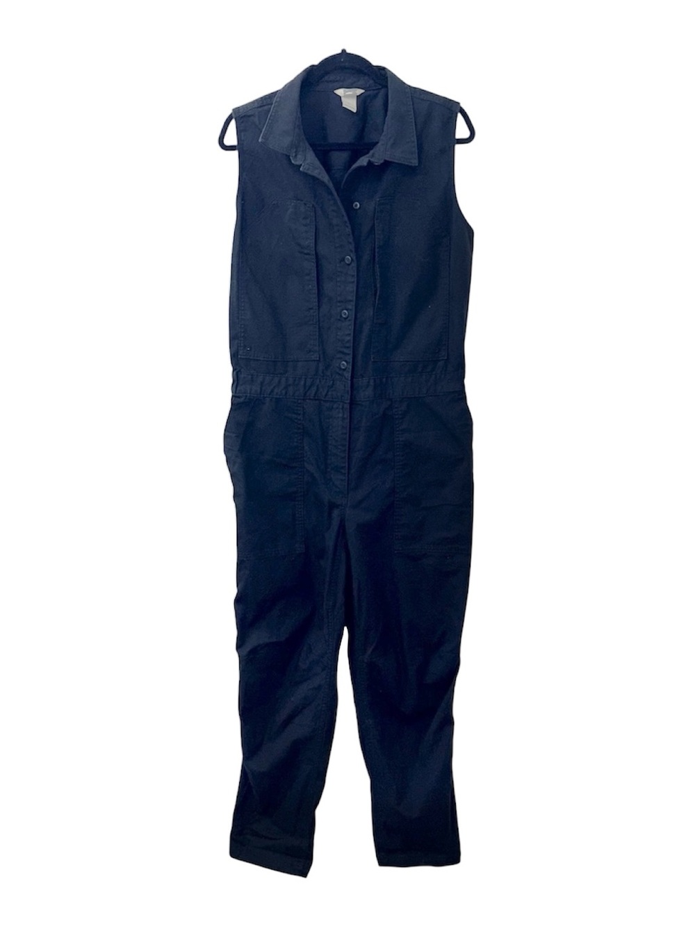 Duluth Sleeveless Navy One-Piece Jumpsuit size Large